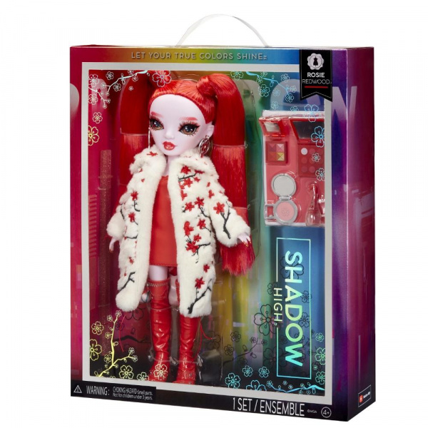 Кукла RAINBOW HIGH Shadow Рози Редвуд 28 см красная с аксессуарами Рейнбоу Хай фото 3