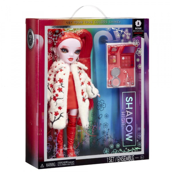 Кукла RAINBOW HIGH Shadow Рози Редвуд 28 см красная с аксессуарами Рейнбоу Хай фото 4