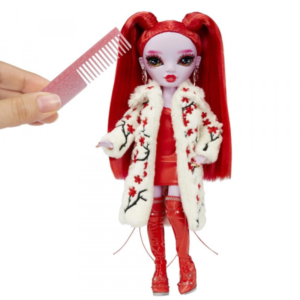 Кукла RAINBOW HIGH Shadow Рози Редвуд 28 см красная с аксессуарами Рейнбоу Хай фото 6