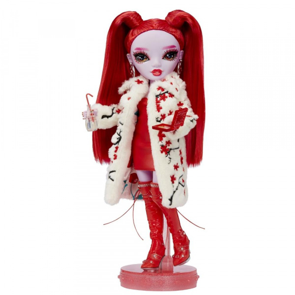 Кукла RAINBOW HIGH Shadow Рози Редвуд 28 см красная с аксессуарами Рейнбоу Хай фото 7