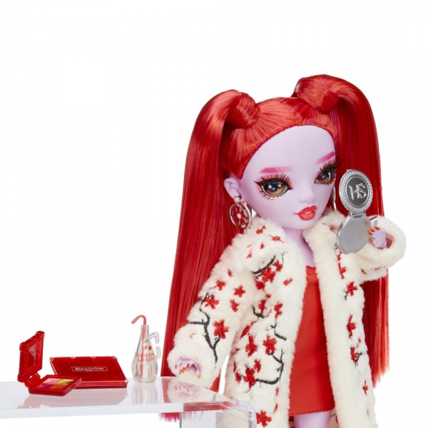 Кукла RAINBOW HIGH Shadow Рози Редвуд 28 см красная с аксессуарами Рейнбоу Хай фото 9