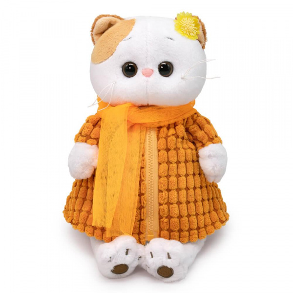 Мягкая игрушка кошечка Ли-Ли в вельветовом пальто, Budi Basa