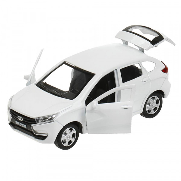 LADA XRAY Машина металлическая 12 см Белый Технопарк фото 3