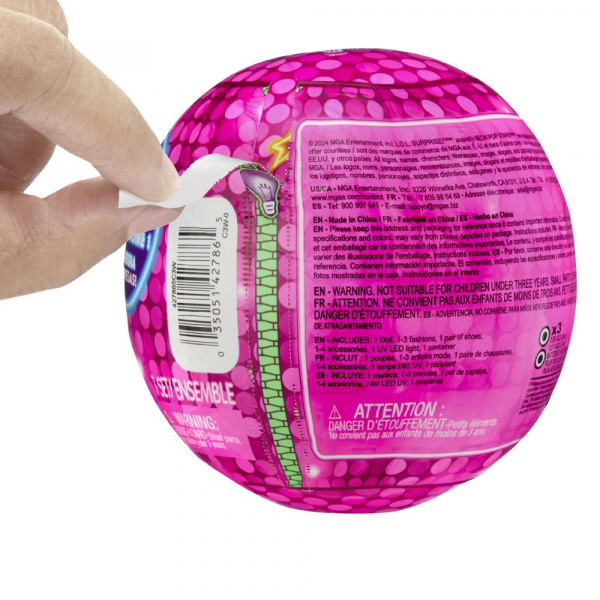 Кукла в шаре ЛОЛ СЮРПРАЙЗ Neon с аксессуарами LOL SURPRISE фото 3