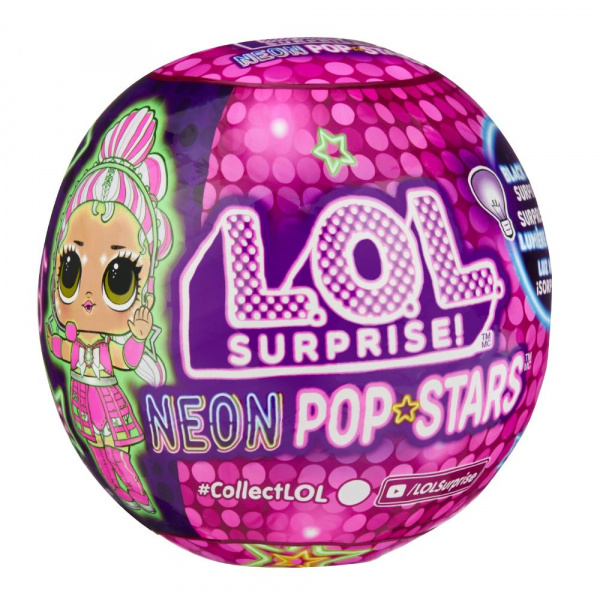 Кукла в шаре ЛОЛ СЮРПРАЙЗ Neon с аксессуарами, LOL SURPRISE