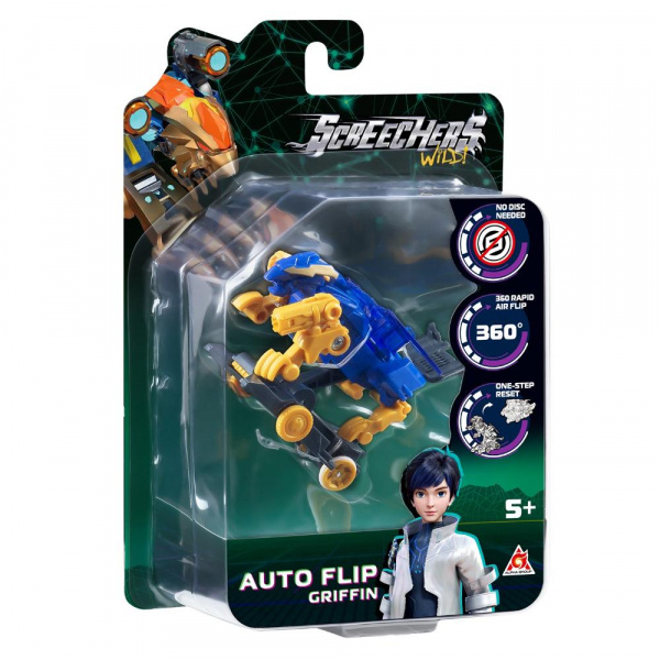 Машинка-трансформер «Дикие Скричеры - Автофлип Гриффон S5», Screechers Wild фото 2