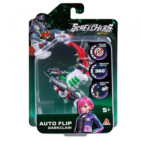Машинка-трансформер «Дикие Скричеры - Автофлип Дарккло S5», Screechers Wild фото 1