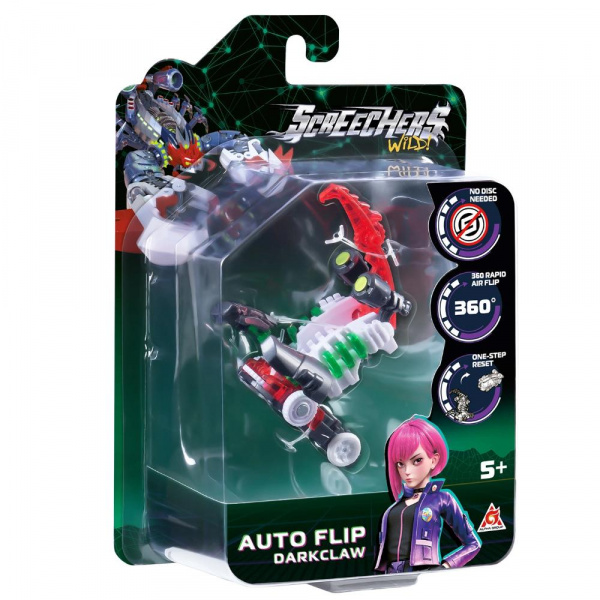 Машинка-трансформер «Дикие Скричеры - Автофлип Дарккло S5», Screechers Wild фото 2