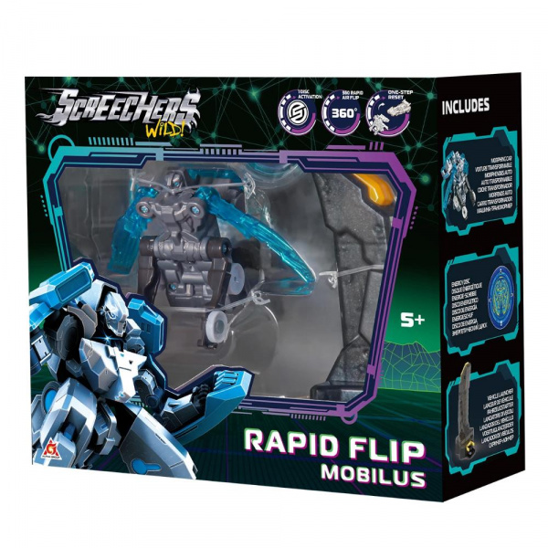 Машинка-трансформер «Дикие Скричеры Рэпидфлип Мобилус S5», Screechers Wild фото 2