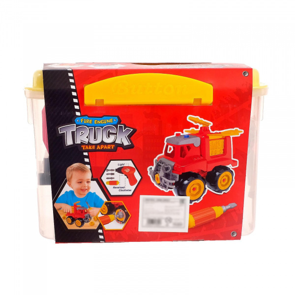 Конструктор винтовой с шуруповертом и отверткой «Пожарка с лестницей» фото 4