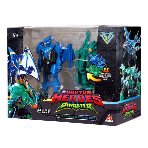 Набор 2 Дино-бота трансформера Джей Мин и Оз 13 см Dinoster фото 2