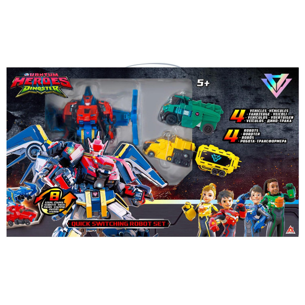 Набор Трансформеров 2-в-1 Команда Диностер Dinoster фото 2