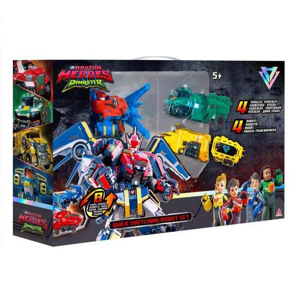 Набор Трансформеров 2-в-1 Команда Диностер Dinoster фото 3