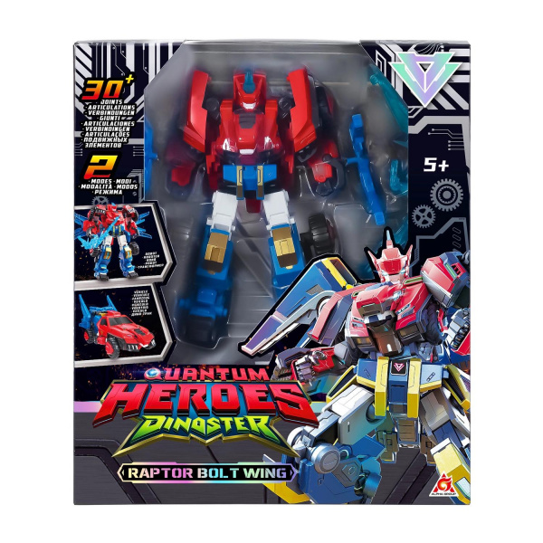 Робот-трансформер 2-в-1 Раптор Болт Винг Dinoster фото 2