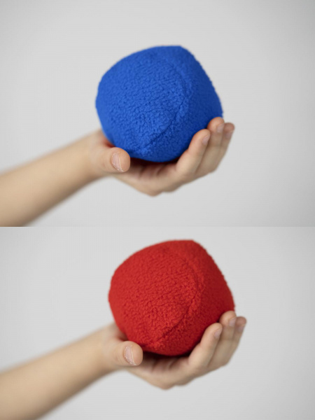 Мягкие мячики набор 8 штук (4 цвета по 2 шт) фото 1